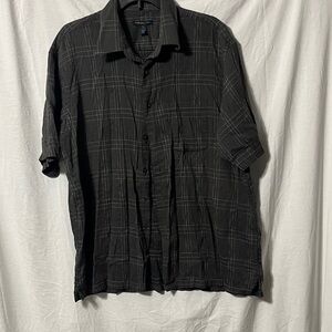 Van Heusen Gray Checkered Shirt